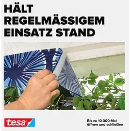 Tesa Klettband ON & OFF® UNIVERSAL weiß, 1 Rolle