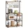 VASAGLE Haken Holzwerkstoff 90x167x42 cm Braun/Schwarz