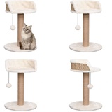 vidaXL Katzenbaum mit Kratzsäule 49 cm Seegras - Kratzbaum - Kratzbäume - Katzenbaum - Katzenbäume - Beige