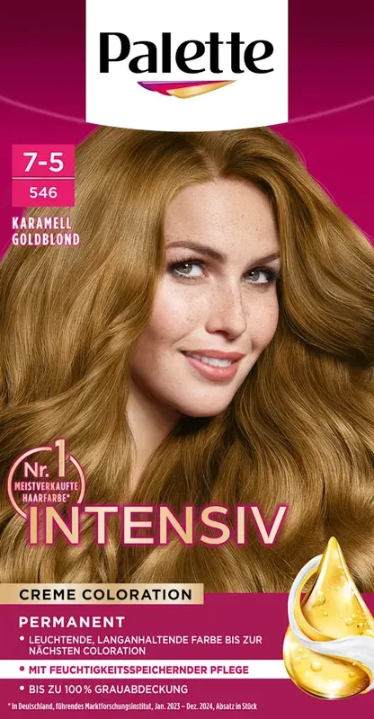 Poly Palette Intensiv Creme Coloration 7-5/546 Karamell Goldblond