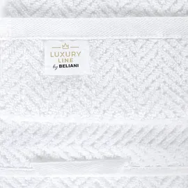 Beliani MITIARO Handtuchset 9-tlg. weiß