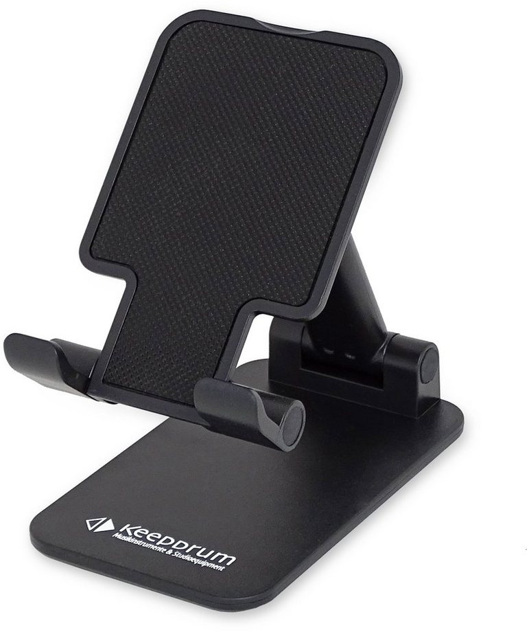 keepdrum DPHS Schwarz Smartphone-Halterung, (Variabler Smartphone-Halter Tisch-Ständer) schwarz
