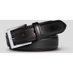 Ledergürtel MEYER "Gürtel", Damen, Gr. 130cm, blau, Baumwolle, unifarben, casual, Gürtel, aus hochwertigen Rindleder