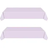 137*274cm Tischdecke Einweg Papiertischdecken Rolle lila Farbe,2 Stück Kunststoff Party Tischdecken Papiertischdeck Roll Wasserdichte Tischtuch für Weihnachten,Bienen Party,Kindergeburtstag,Hochzeiten
