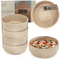 Sänger Kairo Mocha | Steingut Schüssel Set 6 teilig,