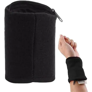 amyko Handgelenk-Taschen, Tasche, Handgelenk-Geldbörse, Schweißband, Atmungsaktives Sport-Armband, Handgelenk-Geldbörse Mit Reißverschluss, Taschen-Schweißband, Handgelenk-Geldbörse Zum Laufen