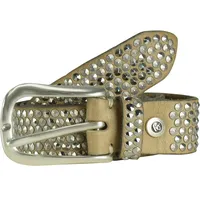 B.belt Nietengürtel Leder 95 cm 95 cm beige