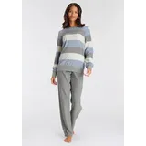 vivance dreams by lascana Pyjama grau-blau 32/34