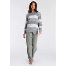 vivance dreams by lascana Pyjama grau-blau 32/34