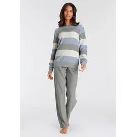 vivance dreams by lascana Pyjama grau-blau 32/34