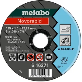Metabo Novorapid Trennscheibe 125 mm 25 Stk