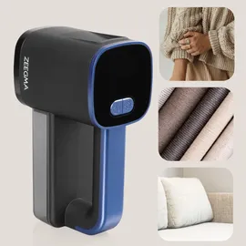 Zeegma Fusselrasierer Lintee 3 Betriebsmodi, 100-g-Behälter, 2 Sätze Ersatzklingen, Rasierer-Reinigungsbürste, Elegante Velourst... - Schwarz