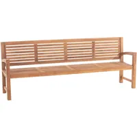 TPFGarden Teakbank, Braun, Holz, 240x92x59 cm, Gartenmöbel, Gartenbänke