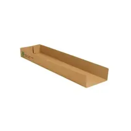Papstar Snacktrays Pappe 80 St. 7,5 x 28,5 x 3 cm Braun