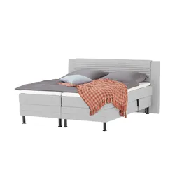 Motor-Boxspringbett  Synda ¦ grau ¦ Maße (cm): B: 160 H: 107