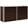 vidaXL Garten-Hochbeet verzinkter Stahl rechteckig 160 x 40 x 77 cm Braun 