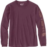 CARHARTT Longsleeve Logo, L/S 103401" in Lila | M