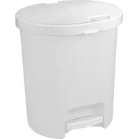 Curver Abfallkorb mit Pedal 25 l weiß