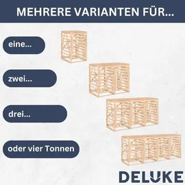 deluke Mülltonnenbox BOUMI 84 x 90 x 128,5 cm weiß