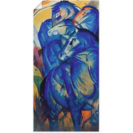 Artland Wandbild »Turm der blauen Pferde. 1913«, Haustiere, (1 St.), als Leinwandbild, Poster, in vielen Größen & Produktarten Wandaufkleber / Wandtattoo auch für Badezimmer geeignet