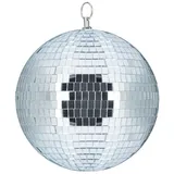Relaxdays Discokugel 20 cm Silber