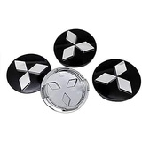 4 Stück Radnabenkappen für Mitsubishi ASX Lancer Outlander Eclipse Pajero 60mm, Nabendeckel Nabenkappen Felgendeckel Felgenkappen Radnabenabdeckung Radnabendeckel