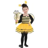 Amscan - Kinderkostüm Ballerina, Biene, Tierkostüm, Kleid, Karneval, Mottoparty, Fasching, 110, Gelb/Schwarz