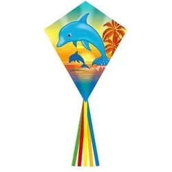 INVENTO 102123 Kinderdrachen Ecoline: Eddy Dolphin Sunset 70 cm