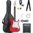 McGrey Rockit E-Gitarre ST-Komplettset Fiesta Red