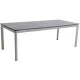 Royal Garden Alutapo Esstisch 220 x 95 x 95 cm Silber