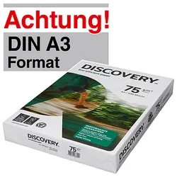 DISCOVERY Kopierpapier DISCOVERY DIN A3 75 g/qm 500 Blatt