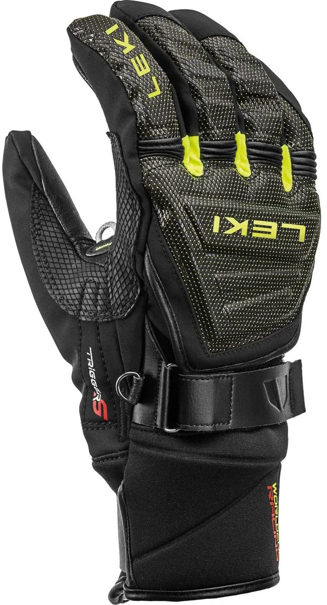 LEKI Race Coach C-tech S black-ice lemon 6.5