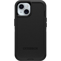 Otterbox Defender Backcover Apple iPhone 15 iPhone 14, iPhone 13, stoßfest, sturzsicher, ultra-robust, schützende Hülle, 5x getestet nach Militärstandard, Schwarz MagSafe kompatibel, Standf