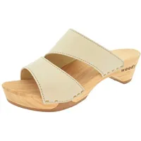 woody Damen Kate Clog Pantolette, Creme, 39 EU