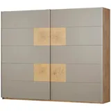 Sconto Schwebetürenschrank ¦ grau ¦ Maße (cm): B: 270 H: 225 T: 60.0