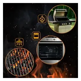 CLP Pizzastein eckig 38 x 30 cm Cordierit grau