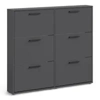 HBZ Carryhome Schuhkipper Anthrazit Kunststoff, 116x103x17 cm Typenauswahl, stehend,