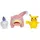 Jazwares Pokémon PKW3056 Battle Figure Set-Lichtel, Pikachu, Flegmon