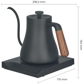 chiato flowPLAY Gooseneck 0,6 l Schwarz