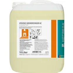 HOTREGA® PROFESSIONAL AC Hygienegrundreiniger, Desinfizierender Schaumreiniger für lebensmittelverarbeitende Betriebe, 10 Liter - Kanister