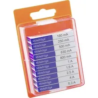 Eska 121.0.8 12108 Feinsicherung-Sortiment (Ø x L) 5mm x 20mm Mittelträge -mT- Inhalt 100St.