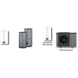 Wolf Hybrid Paket Gasbrennwerttherme CGB-2-20 mit Wärmepumpe CHA-10/400, Pufferspeicher SPU-1-200, Warmwasserspeicher SEW-1-300 8615009H41