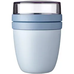 MEPAL Lunchpot ELLIPSE Lunchbox Snackbox mit 2 Behältern nordic blue
