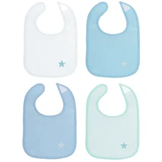 Bieco Klett-Lätzchen 4er Pack | Blau