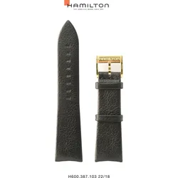 Hamilton Leder Jazzmaster Band-set Leder-schwarz-22/18 H690.387.103 - schwarz