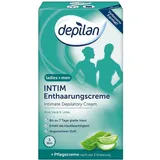 Depilan Intim Enthaarungscreme Männer Frauen depilan · extra sanfte Haarentfernung Intimbereich · 75ml+30ml Pflegecreme