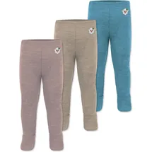 normani Outdoor Sports Baby Merino Unterhose mit Füßen 74