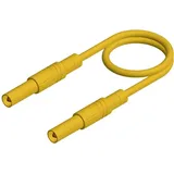 Hirschmann MLS GG 100/1 ge Sicherheits-Messleitung Lamellenstecker 4 mm Lamellenstecker 4 mm 1.0 mm2, 1,0 m, Gelb
