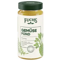 Fuchs Gewürze - Gemüse Fond, optimale Basis für vegetarisches Kochen, Ohne Geschmacksverstärker, Farbstoffe oder Palmfett, Gluten- und laktosefrei, 400 ml im wiederverschließbaren Glas