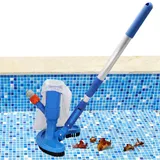 Akku-Poolstaubsauger-Reiniger, wiederaufladbarer Poolreiniger - Tragbare effiziente Hand-Poolsauger, benutzerfreundlicher Schwimmbadreiniger, Pool-Vakuum, schnelle Reinigung von Schmutz